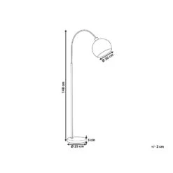 Beliani Staande Lamp GUMARA - Zwart Ijzer -Leen Bakker 9cbafd1ce32342669579c1be6b586576