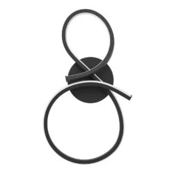 EGLO Serpins Wandlamp - LED - 40 Cm - Zwart/Wit -Leen Bakker a1e503a4f7cc456684f66561394972d7