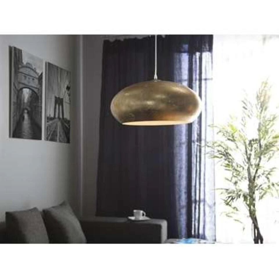 Beliani Hanglamp LIMNATIS - Goud Metaal 4 Beliani Hanglamp LIMNATIS - Goud Metaal - Afbeelding 4