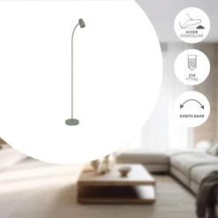 EGLO Carlo Vloerlamp - E14 - 170 Cm - Groen - Kantelbaar -Leen Bakker a80669cd01ea45e2872d3a4e7d3829fa