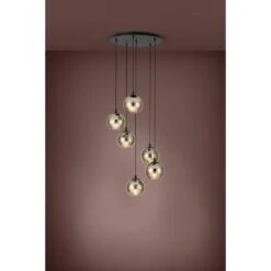 EGLO Lemorieta Hanglamp - E27 - 6-lichts - Ø 57 Cm - Zwart/Goud -Leen Bakker a8287c888ad743f4b26f41996000430c