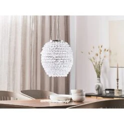 Beliani Hanglamp SAUER - Zilver Acrylglas -Leen Bakker a8c2cdd8fa6d41c38408f7a7b3081e0e