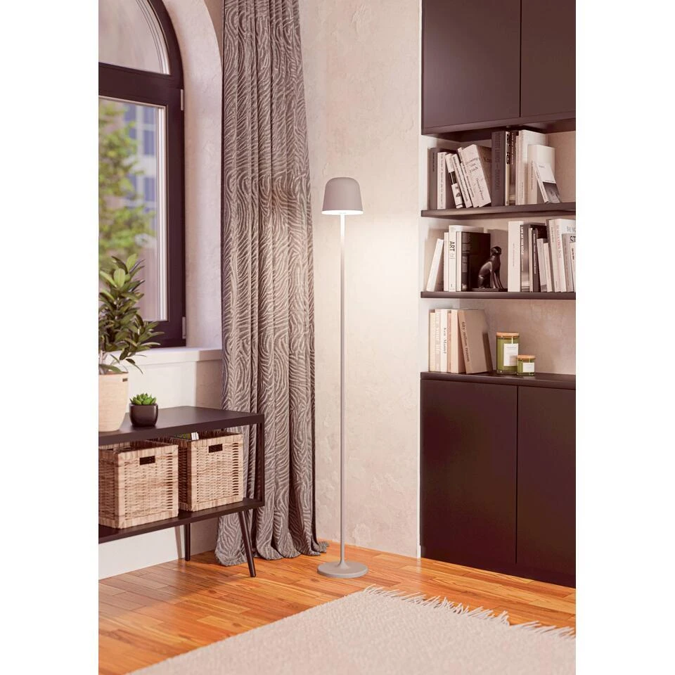 EGLO Mannera-L Staande Lamp - USB-C - H 140 Cm - Grijs 6 EGLO Mannera-L Staande Lamp - USB-C - H 140 Cm - Grijs - Afbeelding 6