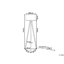 Beliani Staande Lamp STILETTO - Zwart Metaal -Leen Bakker ab2a7f609f3b46cf8b14962ac0c42f37