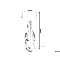 Beliani Staande Lamp VISTULA - Wit Metaal -Leen Bakker ad61aec835b94e6989d2e2adce5daa7f