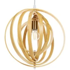 MURRELL - Hanglamp - Lichtbruin - Populierenhout -Leen Bakker aeff4296739940cfbab4a051743047fd