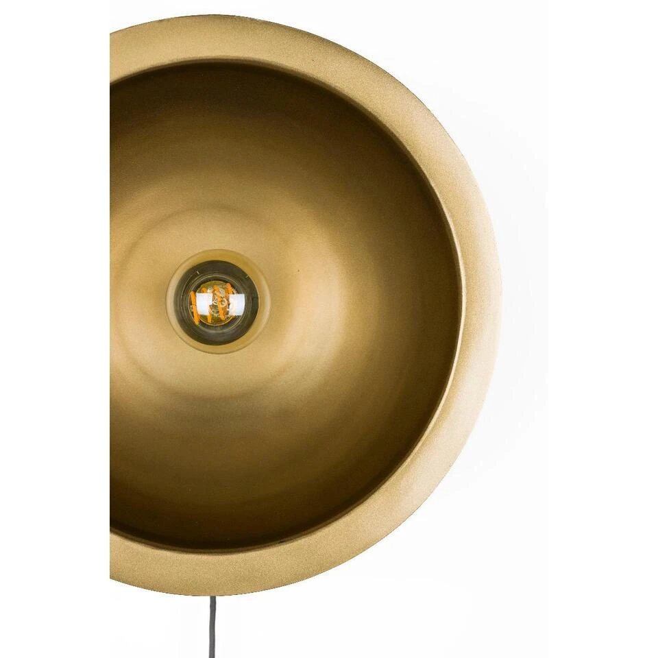 Puur - Dudley Wandlamp Rond L - Zwart/goud 5 Puur - Dudley Wandlamp Rond L - Zwart/goud - Afbeelding 5