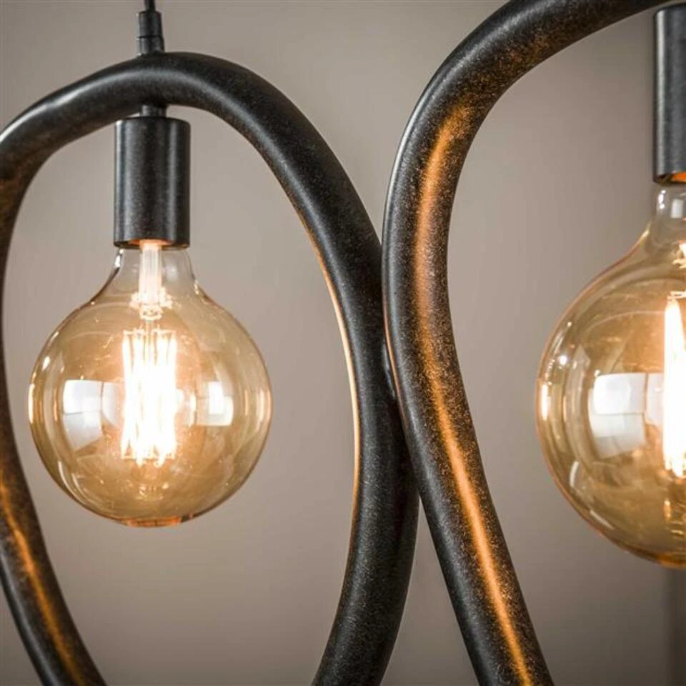 Hoyz Collection - Hanglamp Pebble 4 Lichts - Artic Zwart 3 Hoyz Collection - Hanglamp Pebble 4 Lichts - Artic Zwart - Afbeelding 3