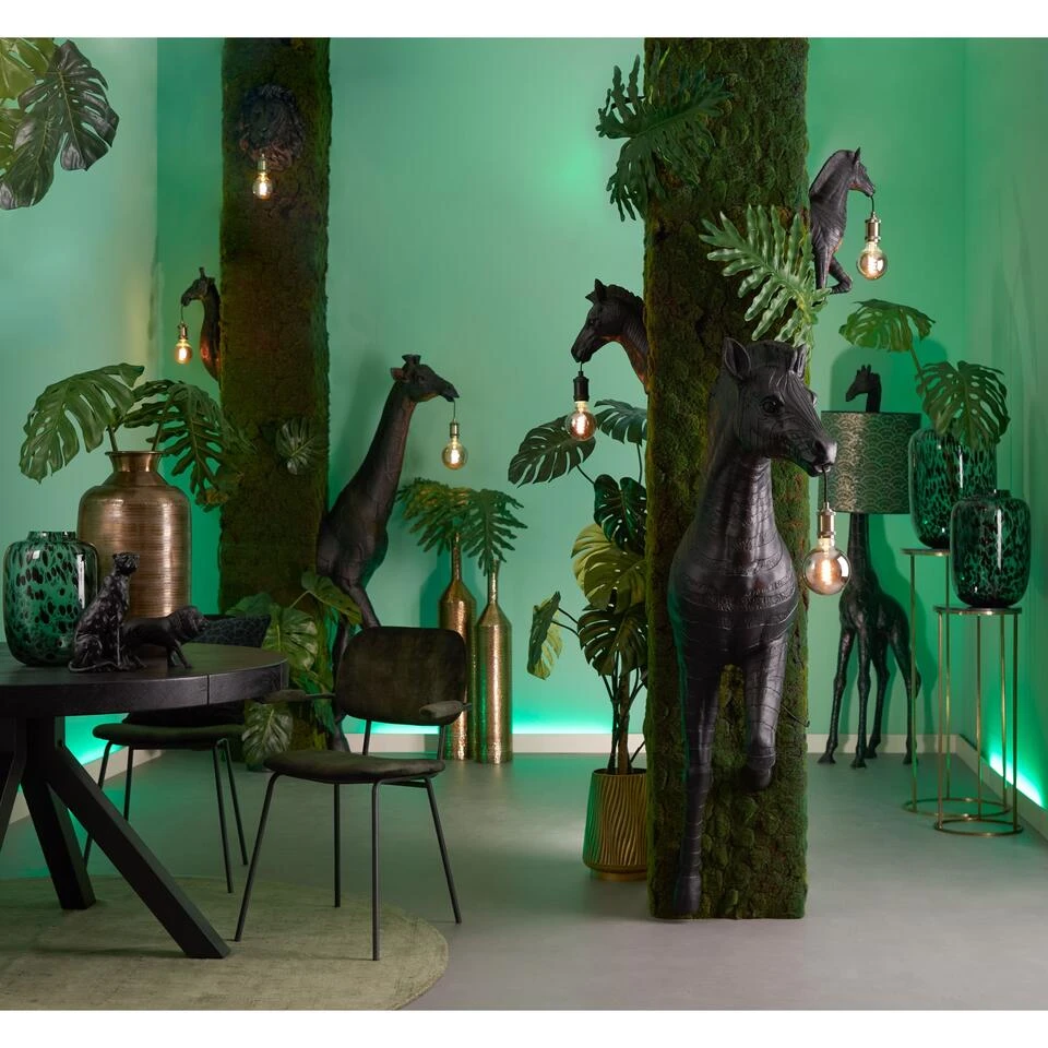 Wandlamp Giraffe - Zwart - 20.5x19x61cm 2 Wandlamp Giraffe - Zwart - 20.5x19x61cm - Afbeelding 2