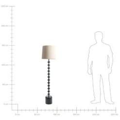 KRIOS - Staande Lamp - Zwart - Metaal -Leen Bakker b690a928d2af400881040c4c83d51c07