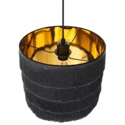 SUAPURE - Hanglamp - Zwart - Polyester -Leen Bakker b753e8e69753427c8a1196efca4318ad