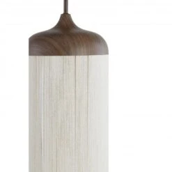 Hanglamp Dania - Bruin/Crème - 90x22x32cm - 3L -Leen Bakker b774f9ed304c4e43849f034af17a08f8