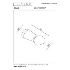 Lucide IPSOS Wandlamp - Chroom -Leen Bakker b89e0d04a44d4f528fa117d84d066574