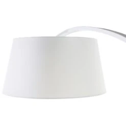 Beliani Staande Lamp BENUE - Wit Metaal, Marmer -Leen Bakker bdd825d2975a47d7bda34e22a7dfe9eb