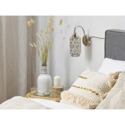 Beliani Muurlamp SYSOLA - Zilver Metaal 7 Beliani Muurlamp SYSOLA - Zilver Metaal -Leen Bakker bf2990d07bd945499f973565cd255d19