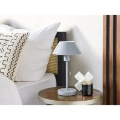 Beliani Tafellamp CAPARO - Grijs Ijzer -Leen Bakker c0fbfac4feed45179aa137e3d9f7e0ee