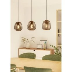 EGLO Espinal Hanglamp - 3xE27 - B 90 Cm - Brons - Staal -Leen Bakker c59c046c78b34cda86c7429baee0622e