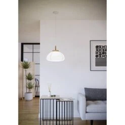 EGLO Summerhill Hanglamp - E27 - Ø 55 Cm - Hout & Papier - Wit 14 EGLO Summerhill Hanglamp - E27 - Ø 55 Cm - Hout & Papier - Wit -Leen Bakker c83d3d5c456f4d9284c81001bfcbdd34