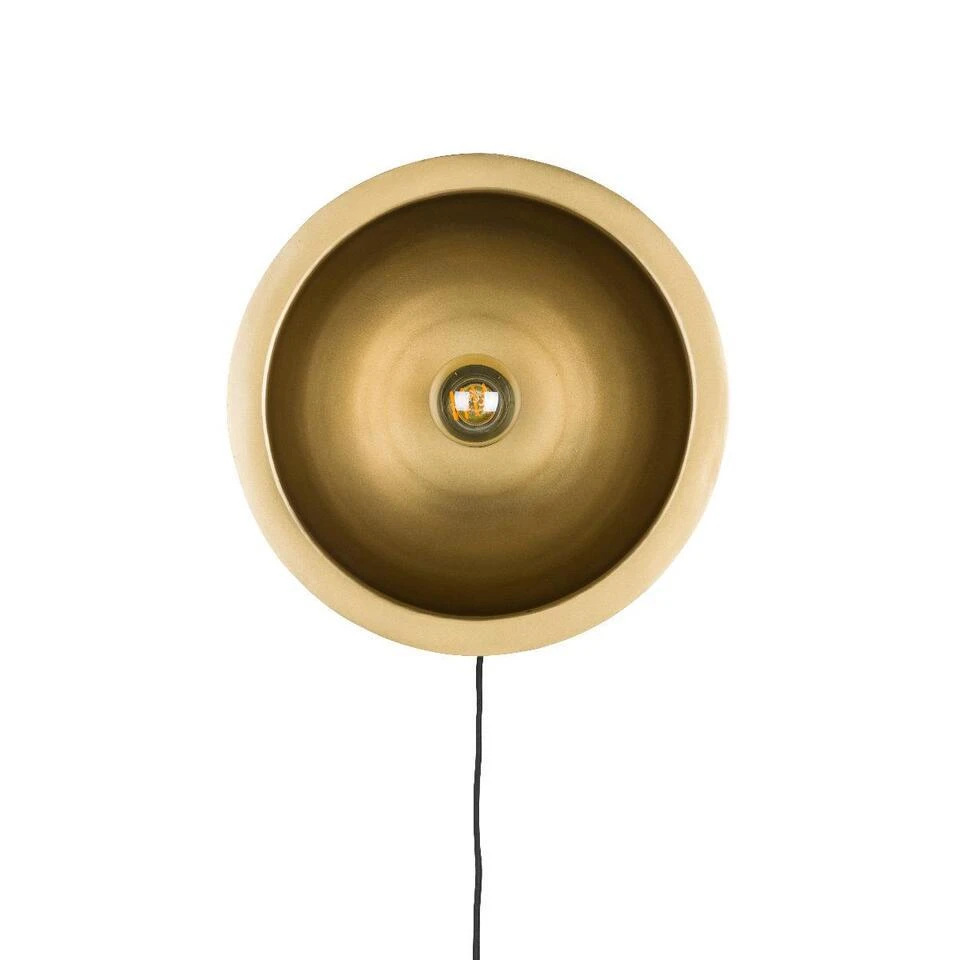Puur - Dudley Wandlamp Rond L - Zwart/goud 4 Puur - Dudley Wandlamp Rond L - Zwart/goud - Afbeelding 4