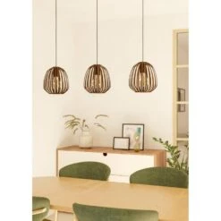 EGLO Espinal Hanglamp - 3xE27 - B 90 Cm - Brons - Staal -Leen Bakker c9ee9d8332954baeaadab2e4ca605006