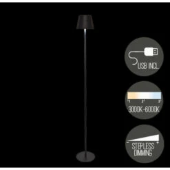 Anna Collection Portable Lamp Staand - Zwart - Binnen En Buiten -Leen Bakker c9fcddc25a8643e6a66b6b0d1fa312c5