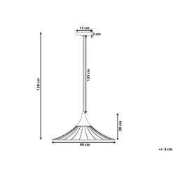 Beliani Hanglamp GIONA - Zwart Metaal -Leen Bakker ca03f261d883464a9cbe5b9576bc7219