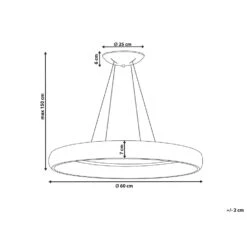 Beliani Hanglamp BAGO - Wit Staal, Aluminium -Leen Bakker cb51e4206c5e47d6a45db03274892aa0