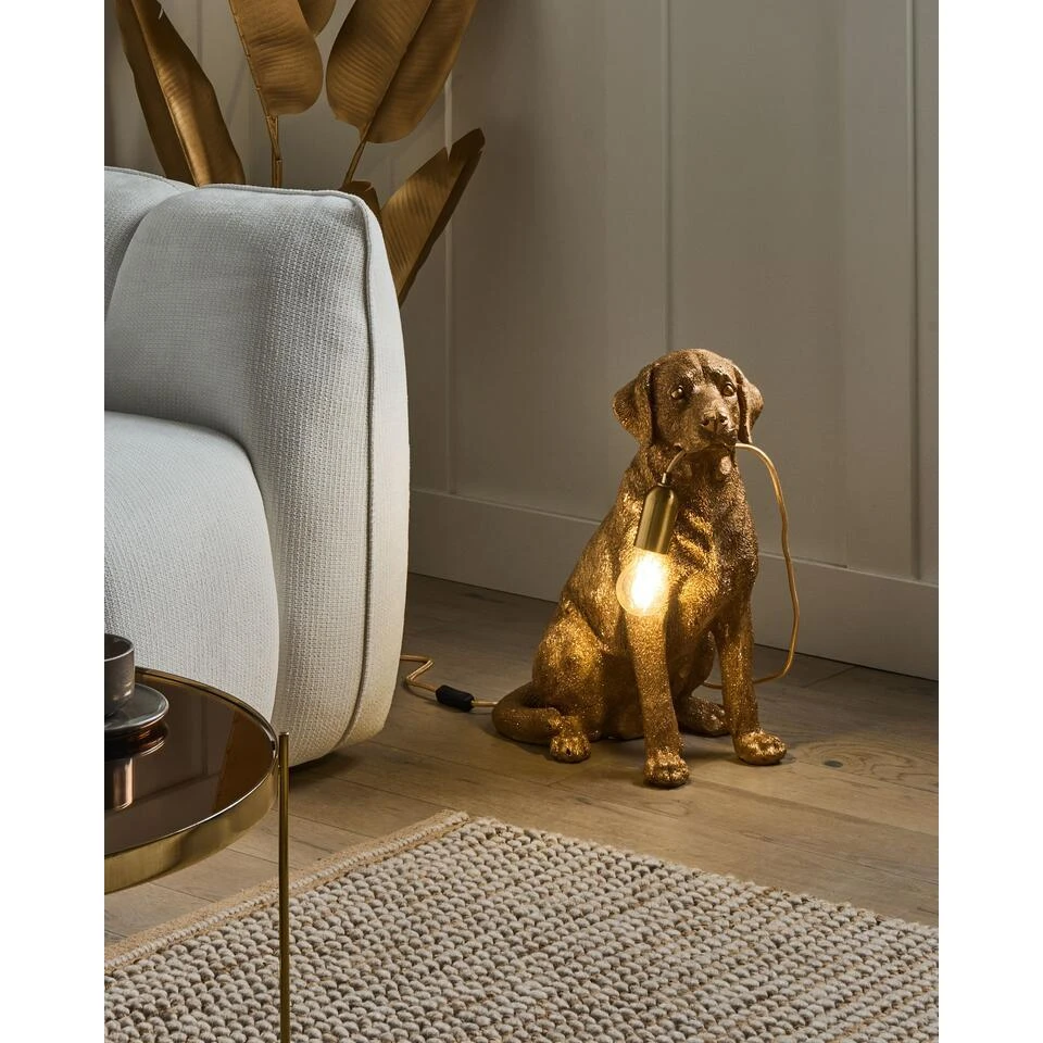 MARLEY - Tafellamp - Goud - Polyresin 2 MARLEY - Tafellamp - Goud - Polyresin - Afbeelding 2