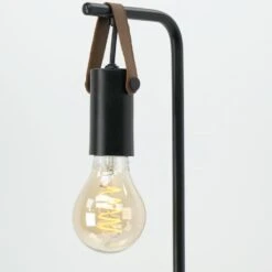 EGLO Apricale Tafellamp - E27 - Leer - Zwart/Bruin 6 EGLO Apricale Tafellamp - E27 - Leer - Zwart/Bruin -Leen Bakker cba025bdf6e646c69b2ae521f1c9fc12