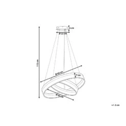 Beliani Hanglamp PUZI - Wit Aluminium -Leen Bakker cbd6369a6d444a2fb4d05da263cf16f9