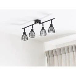 Beliani Muurlamp GOLOK - Zwart Metaal -Leen Bakker cf7a3d245f1e4168b4526d58327e9228