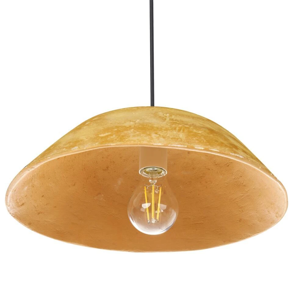 WAYAMBO - Hanglamp - Geel - Papier-maché 6 WAYAMBO - Hanglamp - Geel - Papier-maché - Afbeelding 6