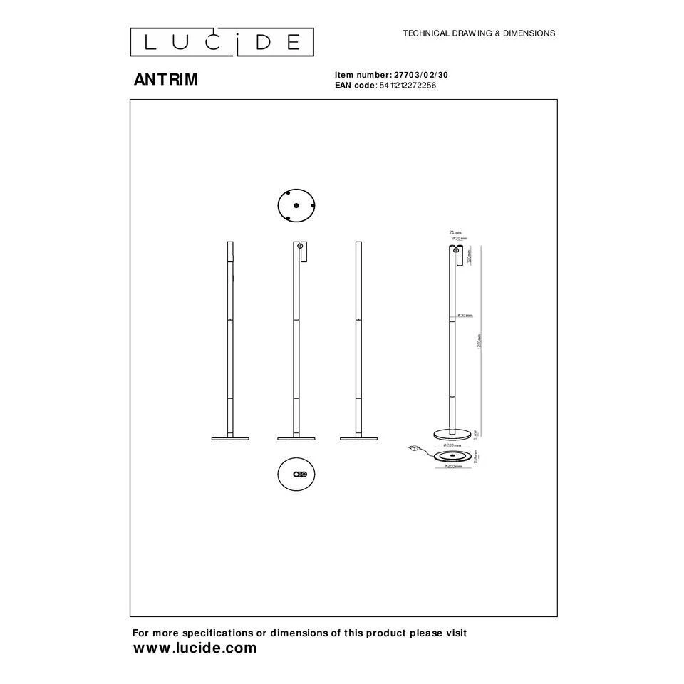 Lucide ANTRIM Leeslamp - Zwart 10 Lucide ANTRIM Leeslamp - Zwart - Afbeelding 10