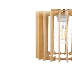 Beliani Hanglamp NIARI - Lichte Houtkleur Multiplex -Leen Bakker d80d0e0fe3d84abfb3eb4e9841de0a7b