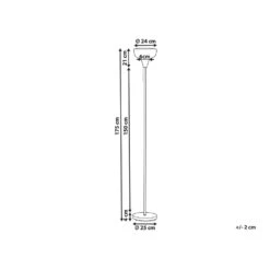 Beliani Staande Lamp TALPARO - Zwart Ijzer -Leen Bakker d91420193ff0404db1671a71755f9bec