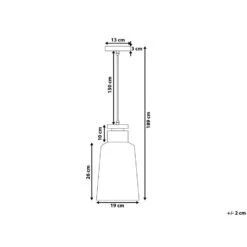 Beliani Hanglamp NEVA - Wit Aluminium -Leen Bakker d93655032bd44523a83df335b096ea15