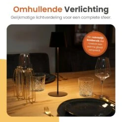 Goliving Chroma Tafellamp Oplaadbaar – Draadloos En Dimbaar – Touch – Nachtlamp -Leen Bakker d991bcebf317410da5cbcd7a4cc48d5e