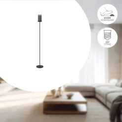 EGLO Toothill Vloerlamp - E27 - 153,5 Cm - Zwart/Ombre Effect -Leen Bakker d994690754a14385a247b0d1a53cf21f