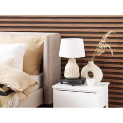 Beliani Tafellamp OZAMA - Beige Keramiek, Linnen -Leen Bakker dc6d223557d34a67b2002dddd91048f7