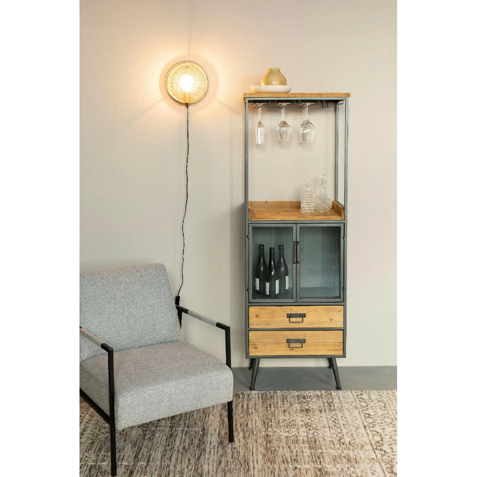 Puur Myse Wandlamp 25.5x11cm - IJzer - Messing 4 Puur Myse Wandlamp 25.5x11cm - IJzer - Messing - Afbeelding 4