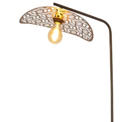 EGLO Swaby Vloerlamp - E27 - 159.5 Cm - Brons -Leen Bakker e06a88bb52bc483b8d6cc1ddeb82203b