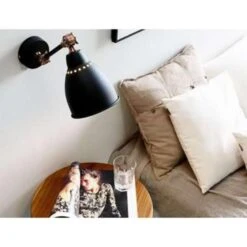 Beliani Muurlamp MISSISSIPPI - Grijs Metaal -Leen Bakker e09fc205eef7443484b2d833059a838c