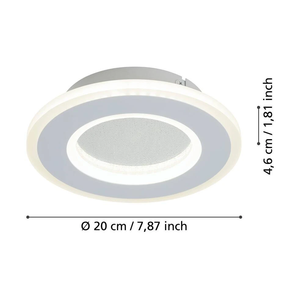 EGLO Macchioni Wandlamp - LED - Kunststof - Wit 3 EGLO Macchioni Wandlamp - LED - Kunststof - Wit - Afbeelding 3