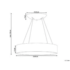 Beliani Hanglamp LENYA - Zwart Staal 6 Beliani Hanglamp LENYA - Zwart Staal -Leen Bakker e132d49fd3614b009ff6f15825df34b1