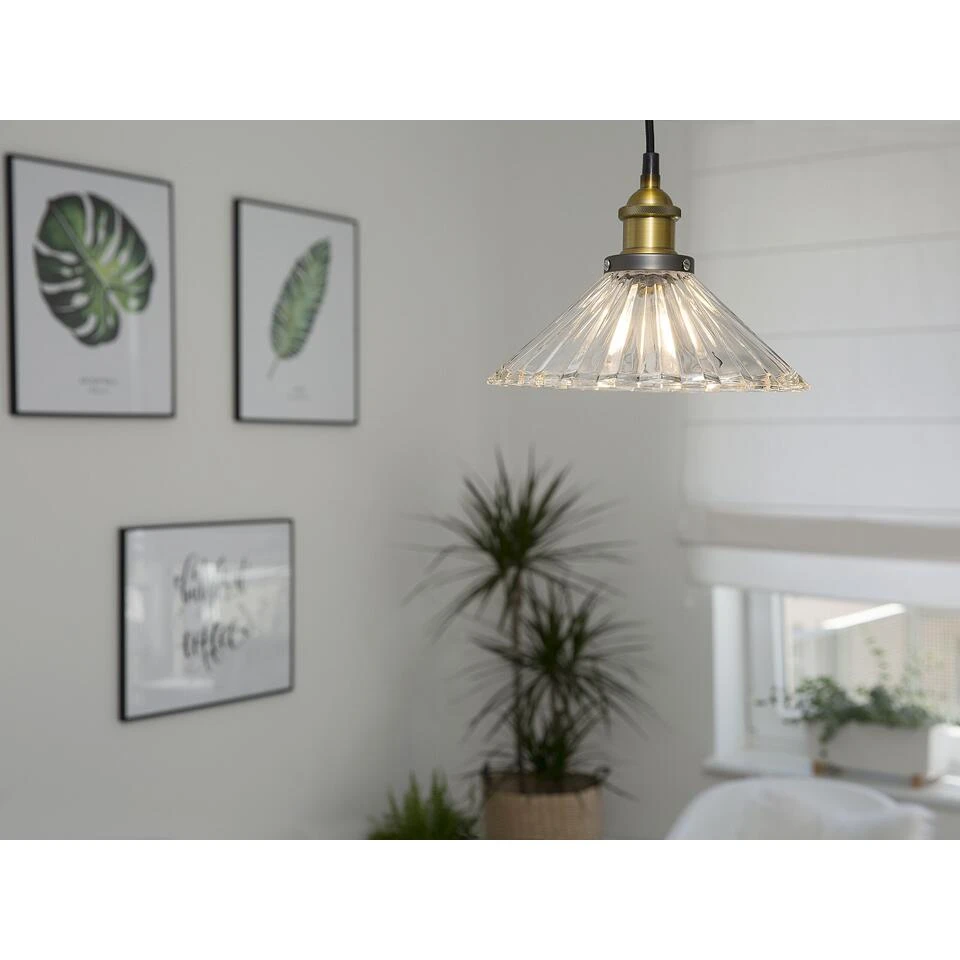 Beliani Hanglamp COLORADO - Transparant Glas 2 Beliani Hanglamp COLORADO - Transparant Glas - Afbeelding 2