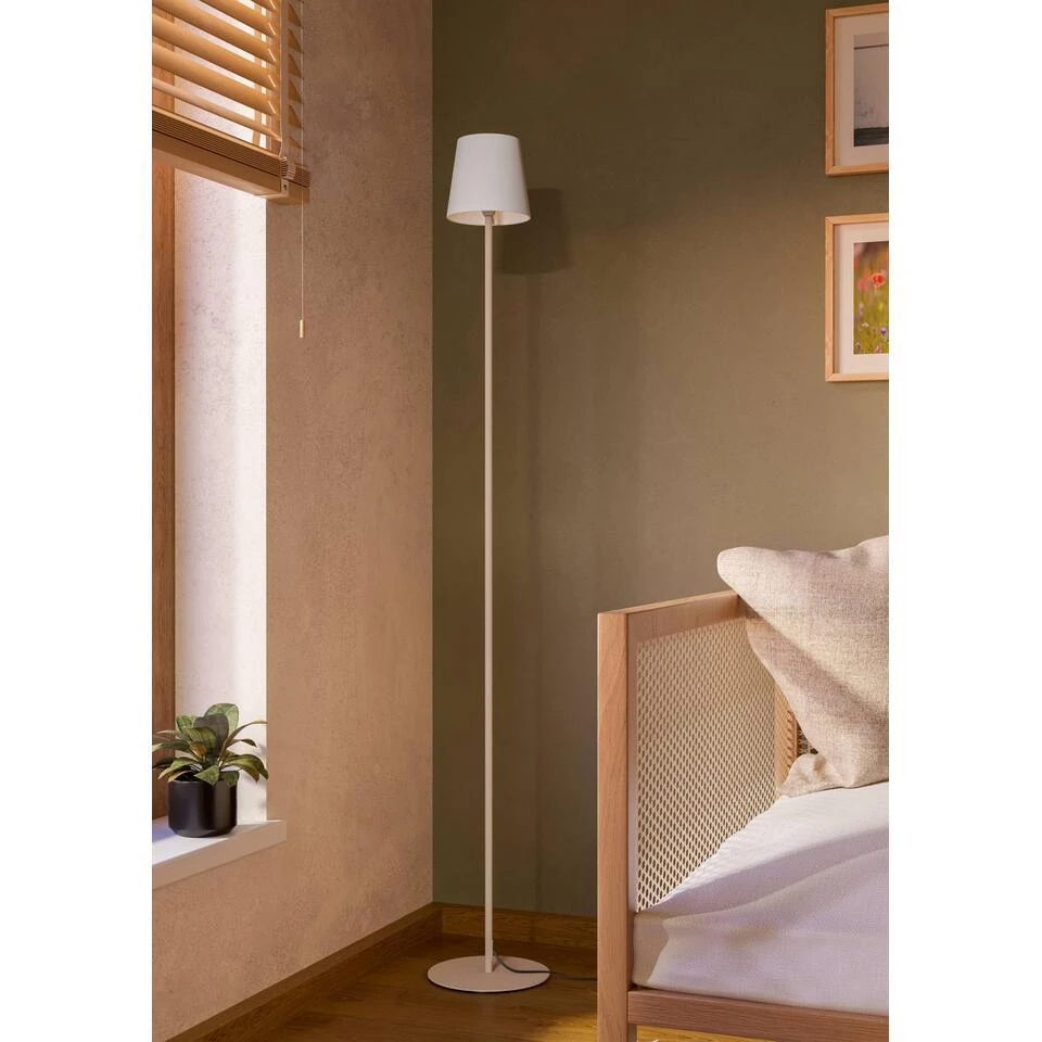 EGLO Fiorana Vloerlamp - E14 - Hoogte 140,5 Cm - Zandkleur/Wit 9 EGLO Fiorana Vloerlamp - E14 - Hoogte 140,5 Cm - Zandkleur/Wit - Afbeelding 9