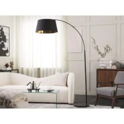 Beliani Staande Lamp YABUS - Zwart Metaal 7 Beliani Staande Lamp YABUS - Zwart Metaal -Leen Bakker e46d7a95a9c944f4887cb94e50a9caaf