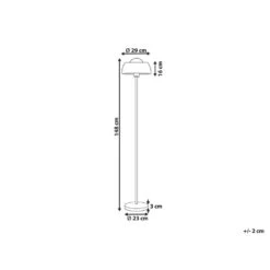 Beliani Staande Lamp SENETTE - Goud Staal -Leen Bakker e4ca58ded542433d86ca17bbb03acf92