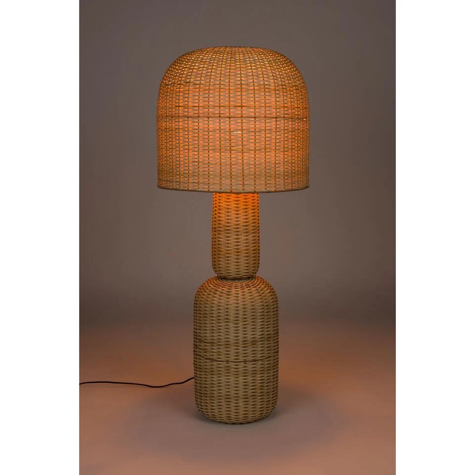 Housecraft Living Jude Vloerlamp Rotan - Bruin 2 Housecraft Living Jude Vloerlamp Rotan - Bruin - Afbeelding 2