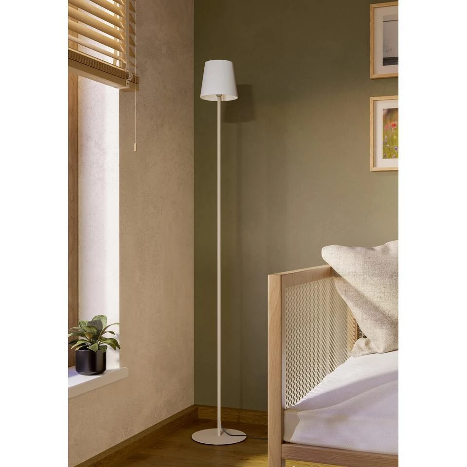 EGLO Fiorana Vloerlamp - E14 - Hoogte 140,5 Cm - Zandkleur/Wit 7 EGLO Fiorana Vloerlamp - E14 - Hoogte 140,5 Cm - Zandkleur/Wit - Afbeelding 7